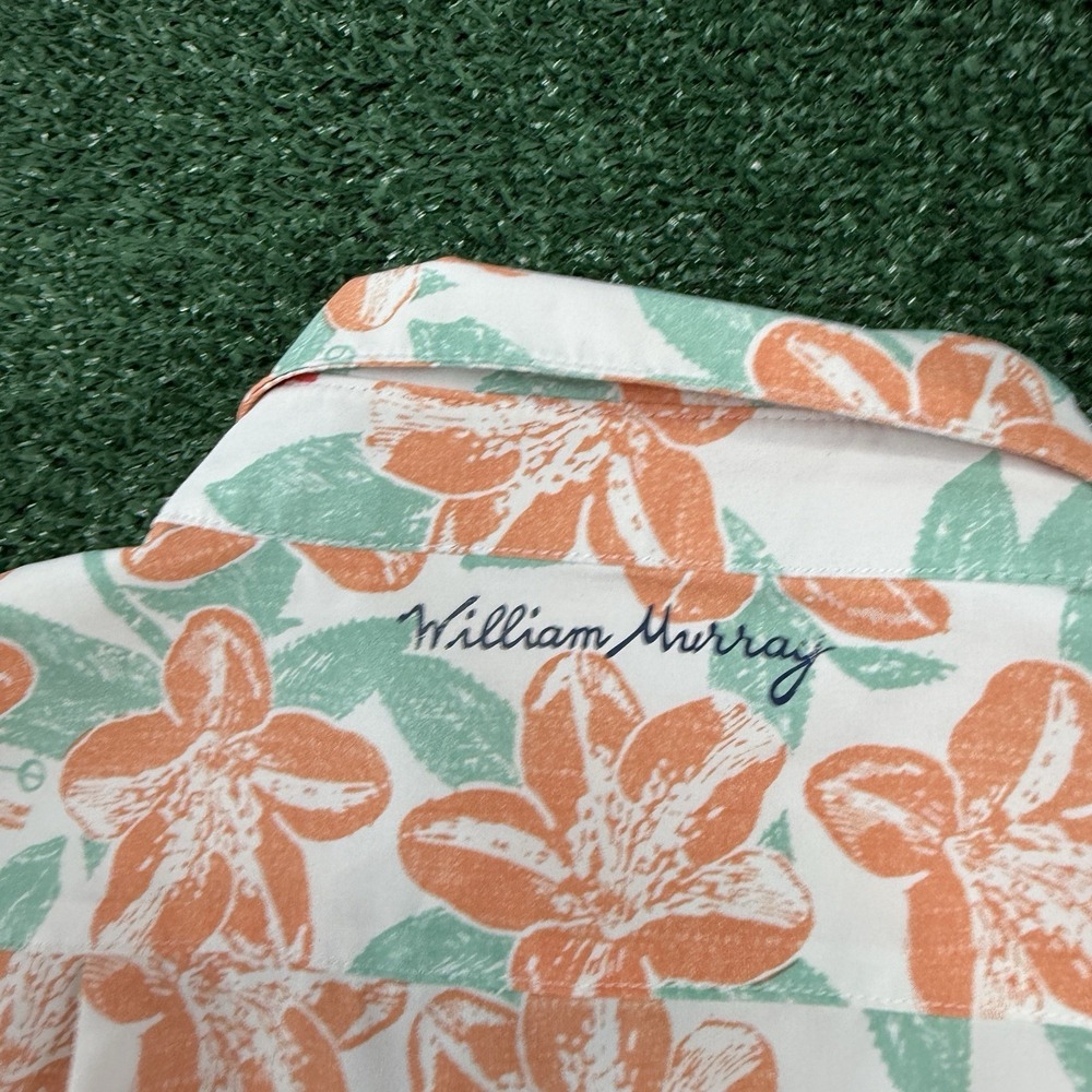 William Murray Button Front Shirt Men's Short Sleeve Size Large Floral Print - Picture 9 of 9